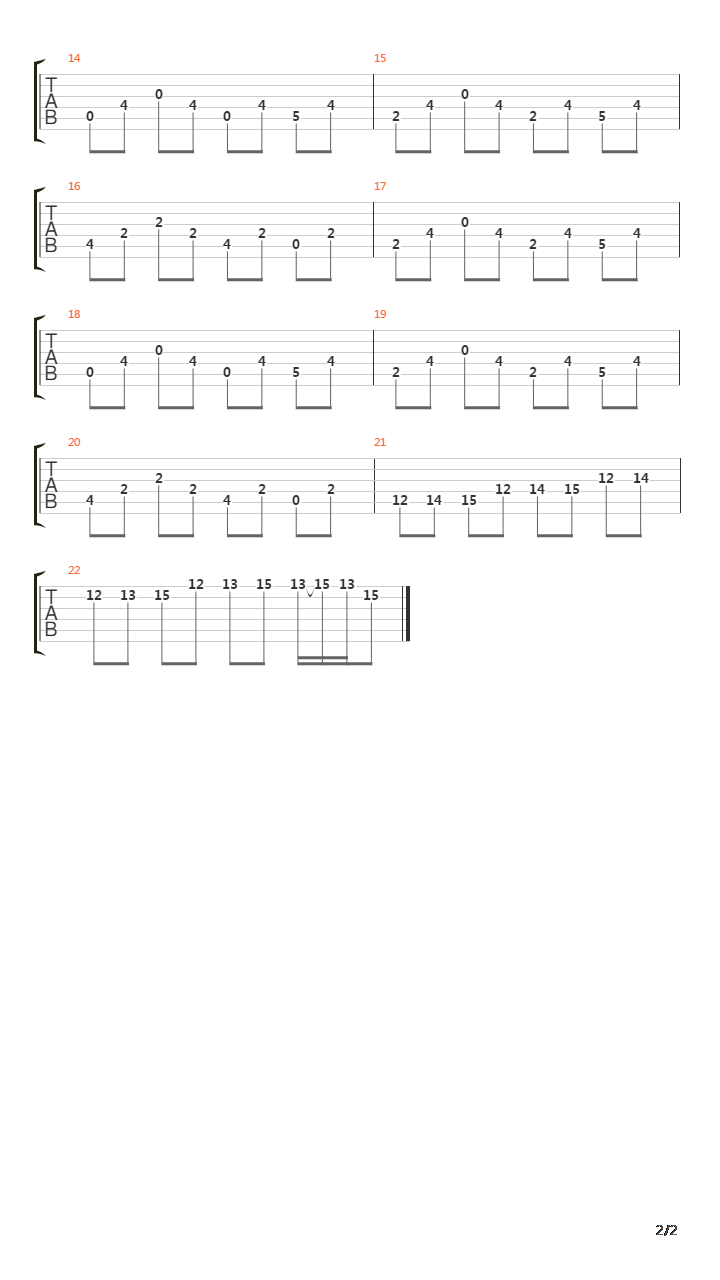 Fade To Black吉他谱