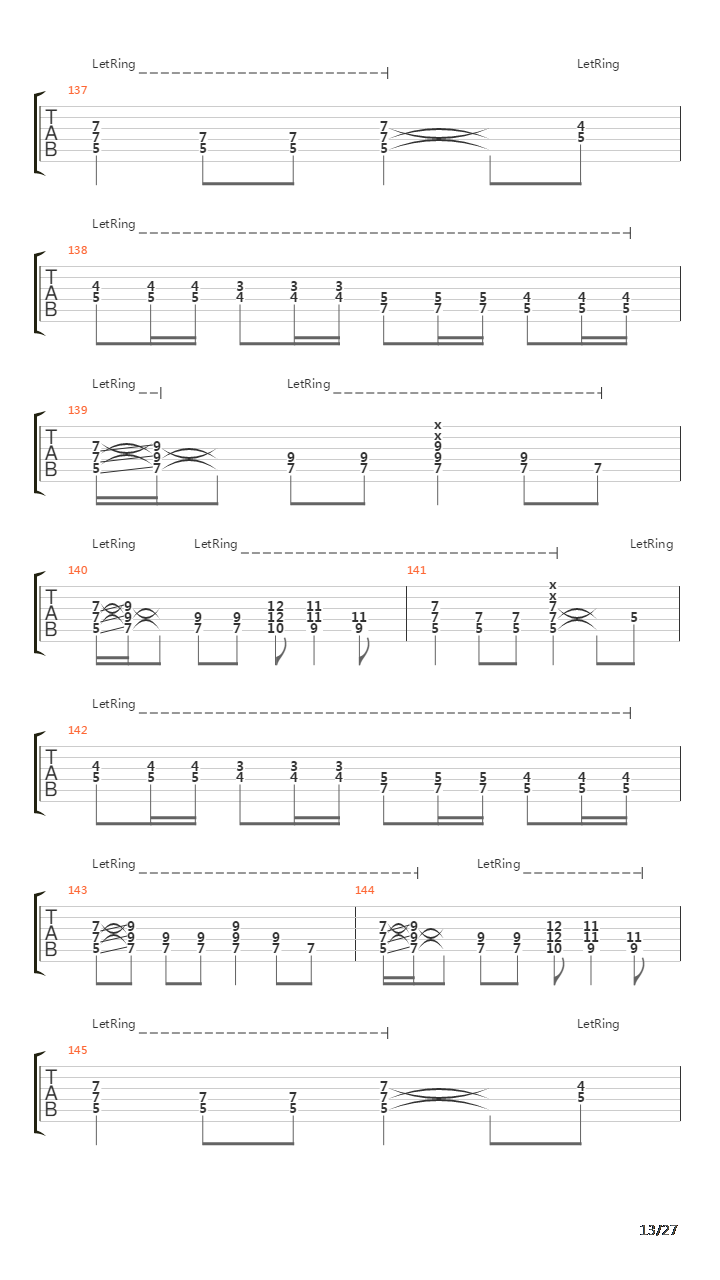 Fade To Black吉他谱