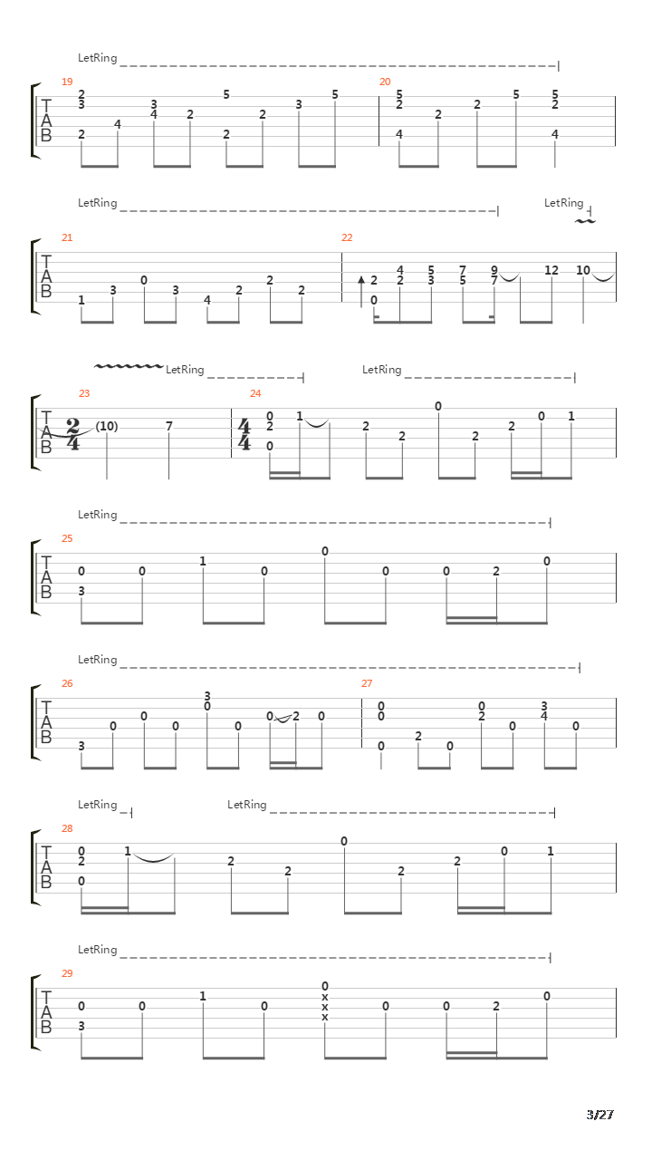 Fade To Black吉他谱