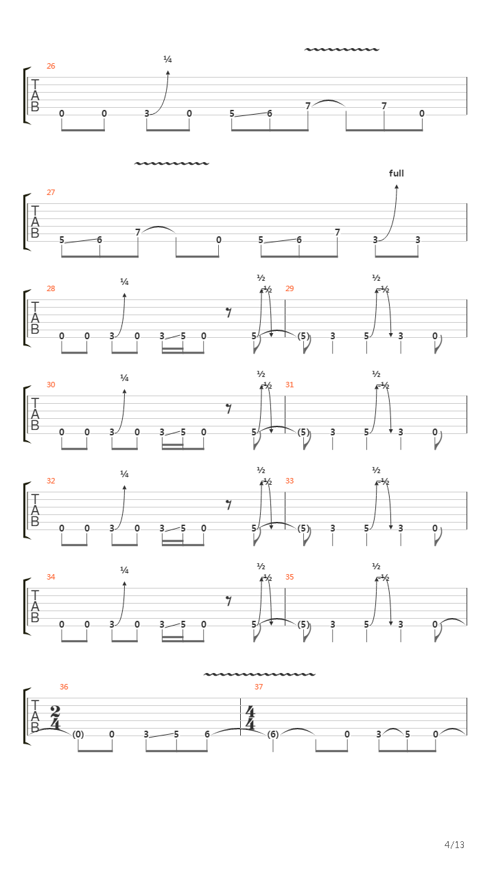 2x4吉他谱