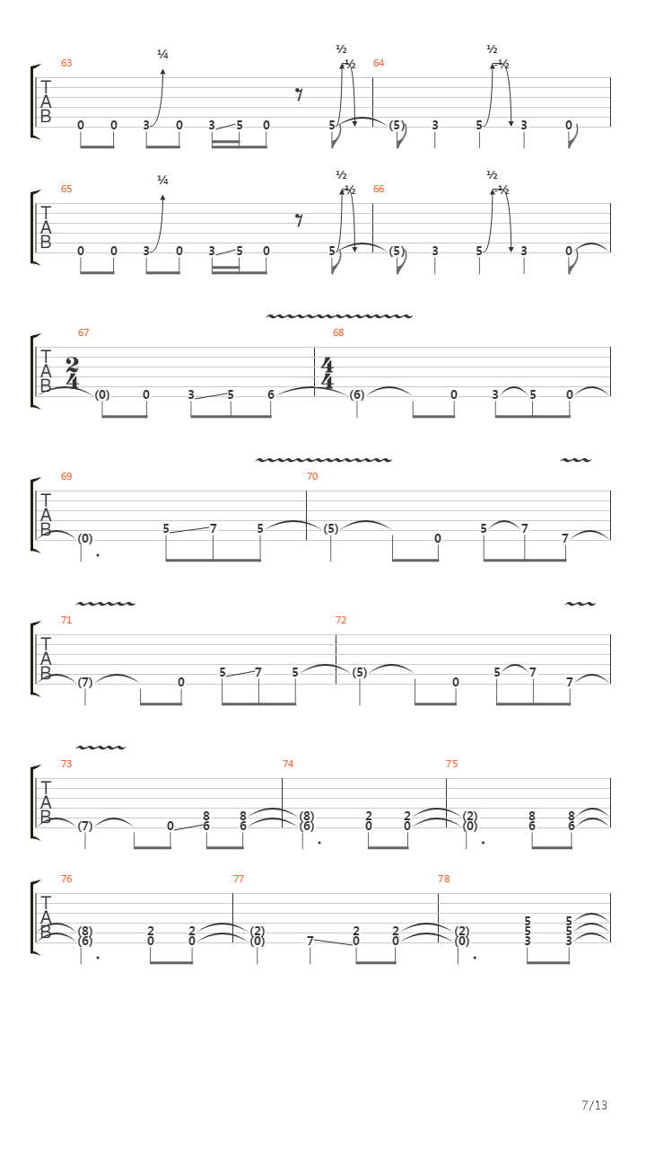 2x4吉他谱