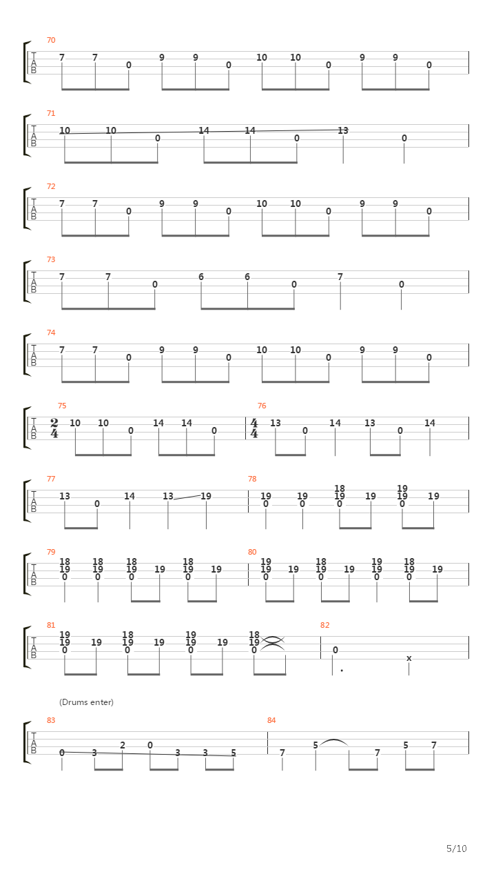 (Anesthesia)Pulling Teeth吉他谱