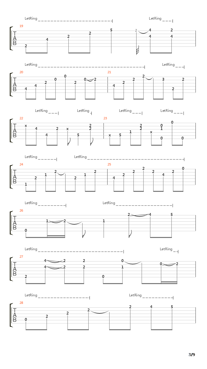 Long island吉他谱