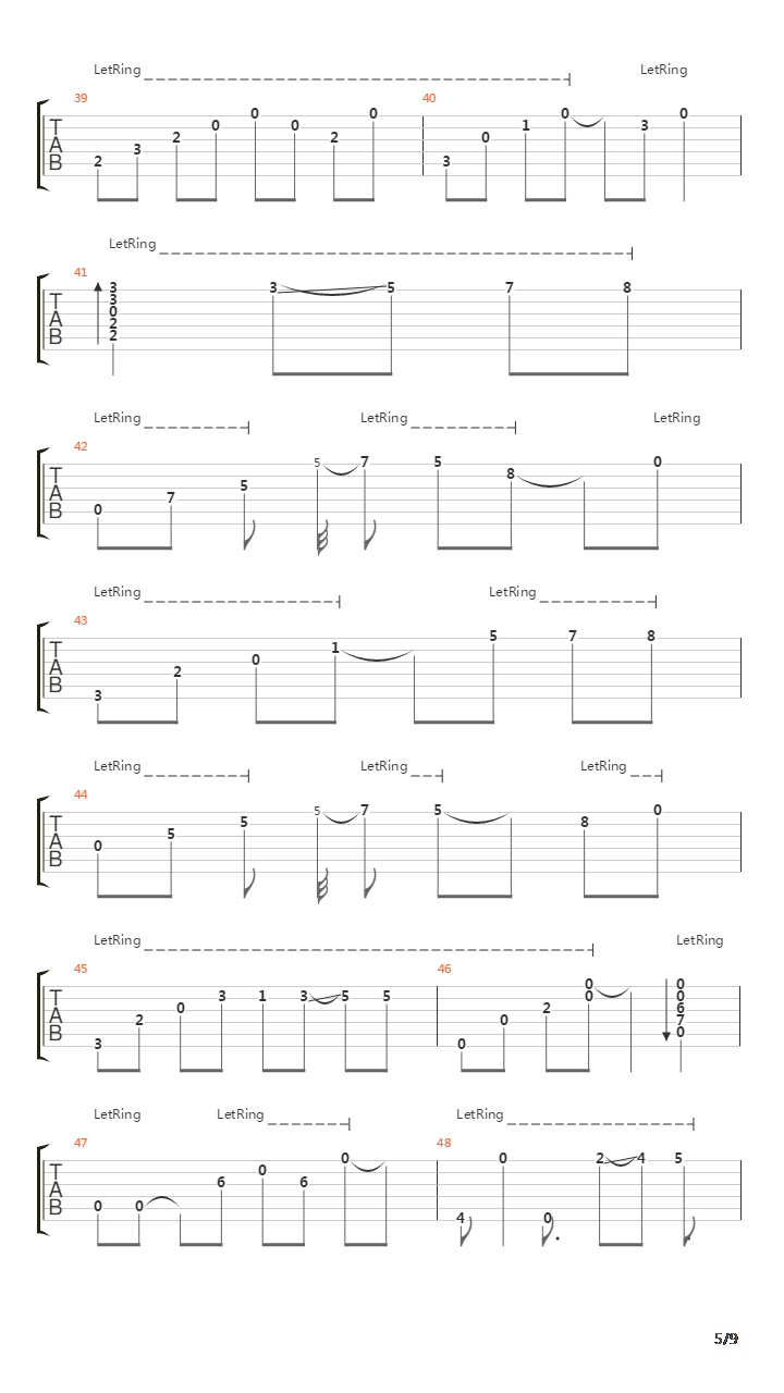 Long island吉他谱