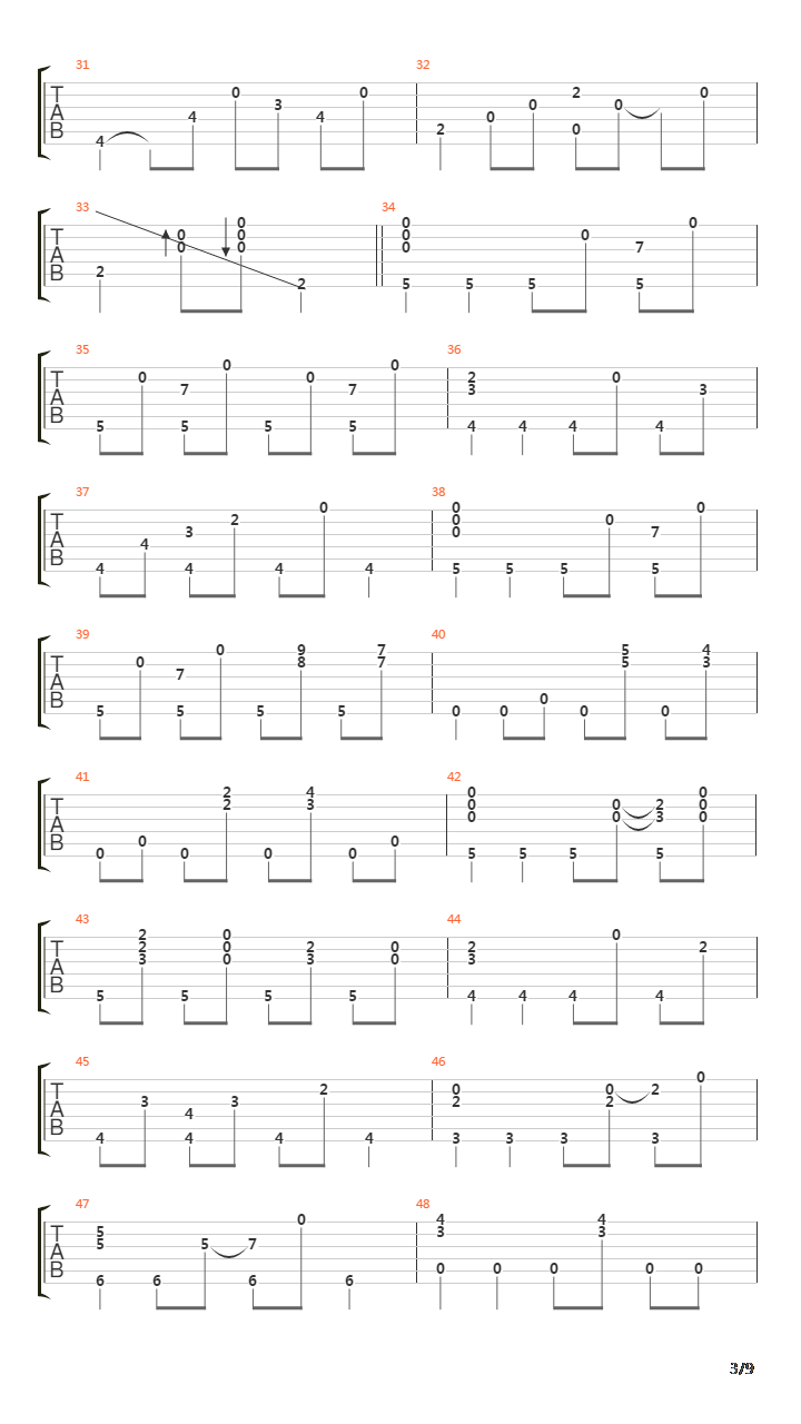 Song for 1310吉他谱