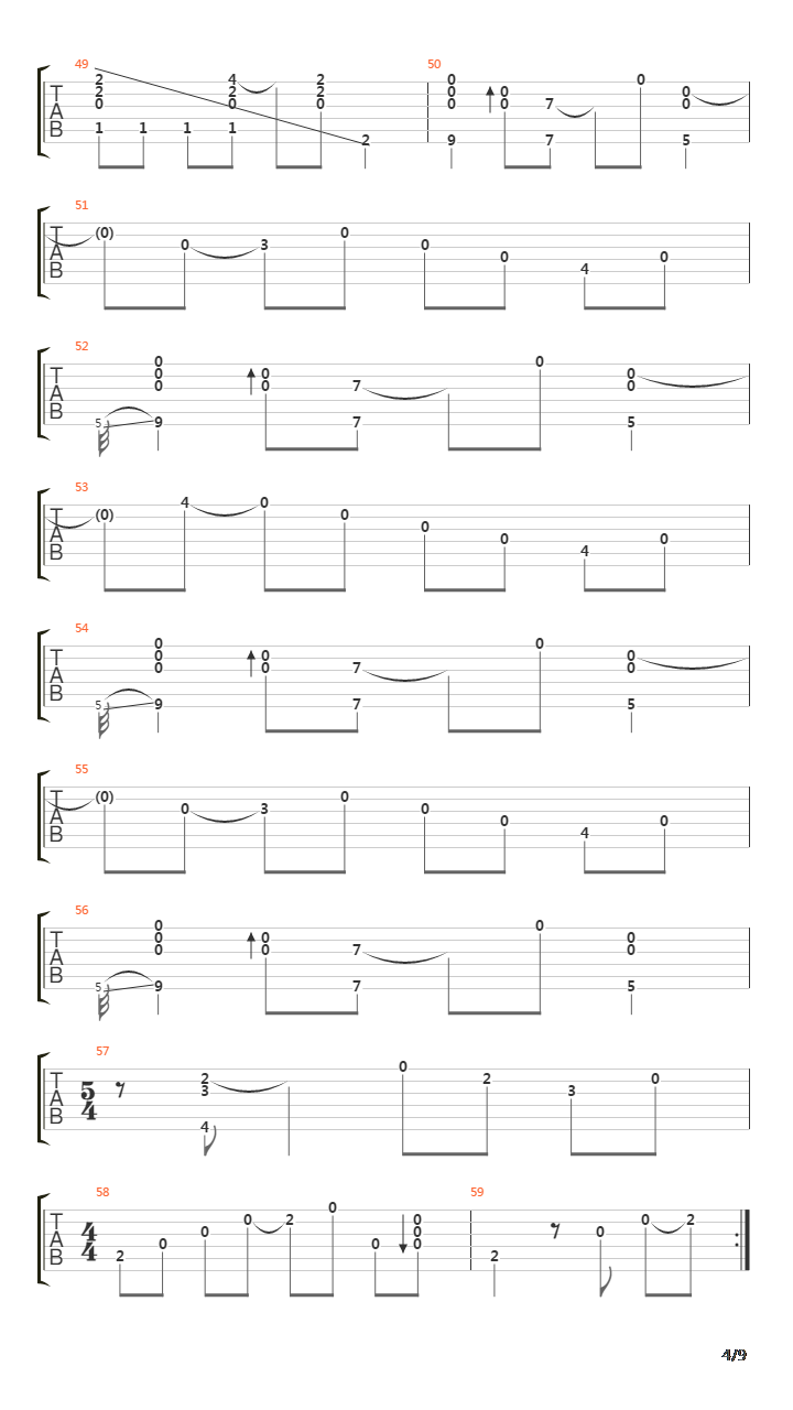 Song for 1310吉他谱