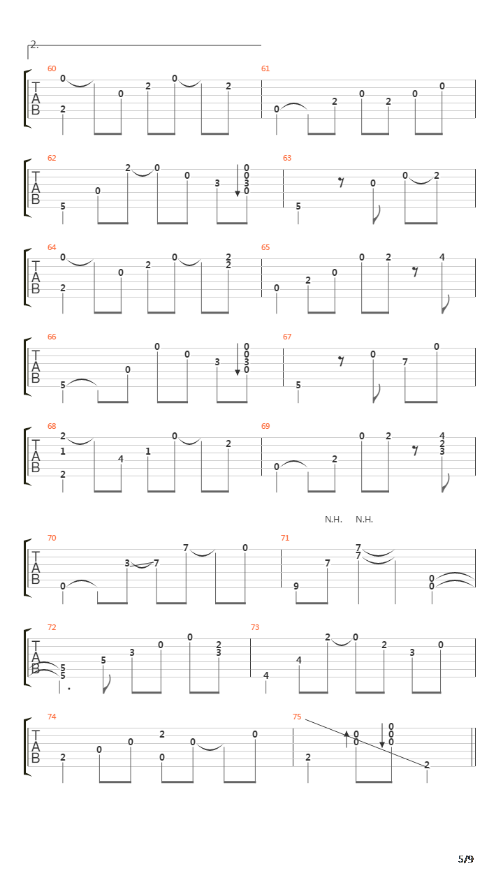 Song for 1310吉他谱