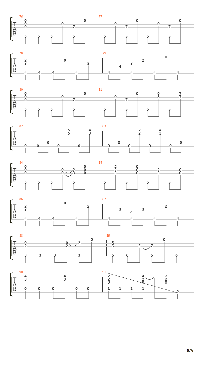 Song for 1310吉他谱