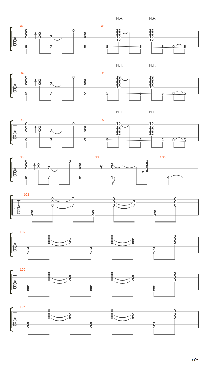 Song for 1310吉他谱