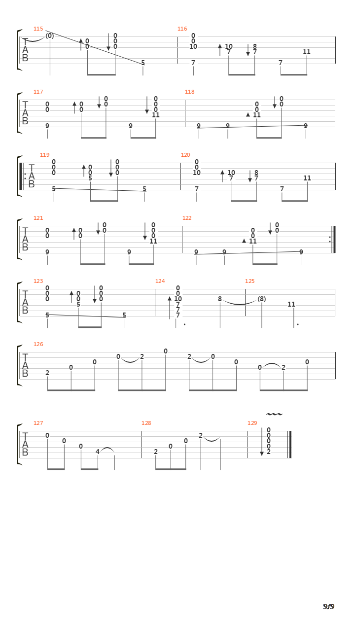 Song for 1310吉他谱