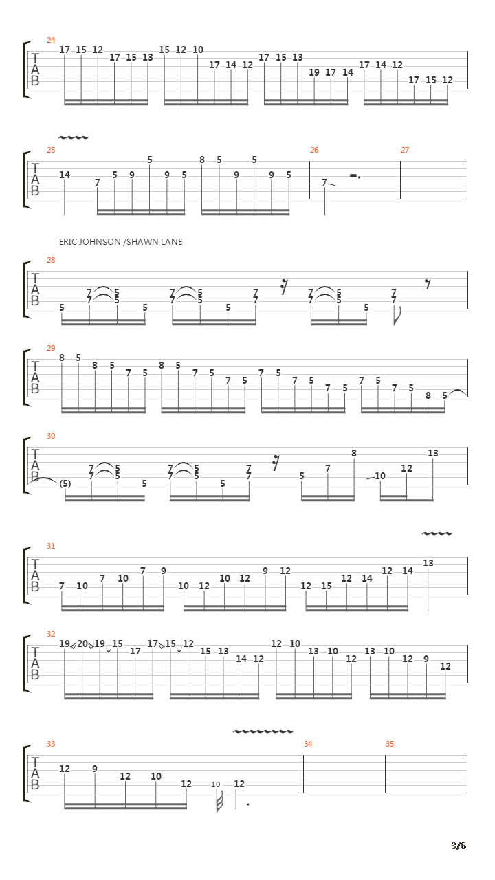 五声音阶练习吉他谱