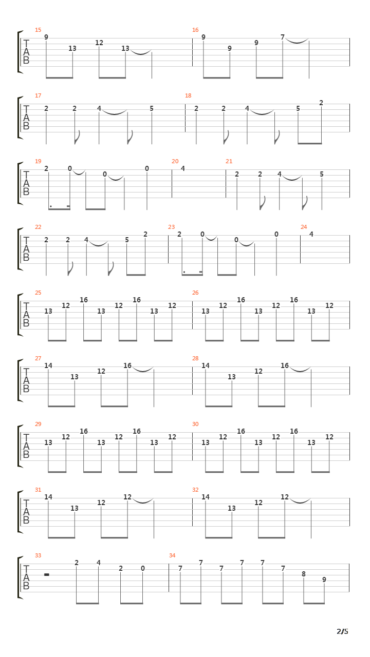 Over the way(探路者广告歌曲)吉他谱