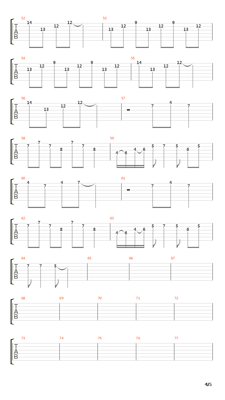 Over the way(探路者广告歌曲)吉他谱