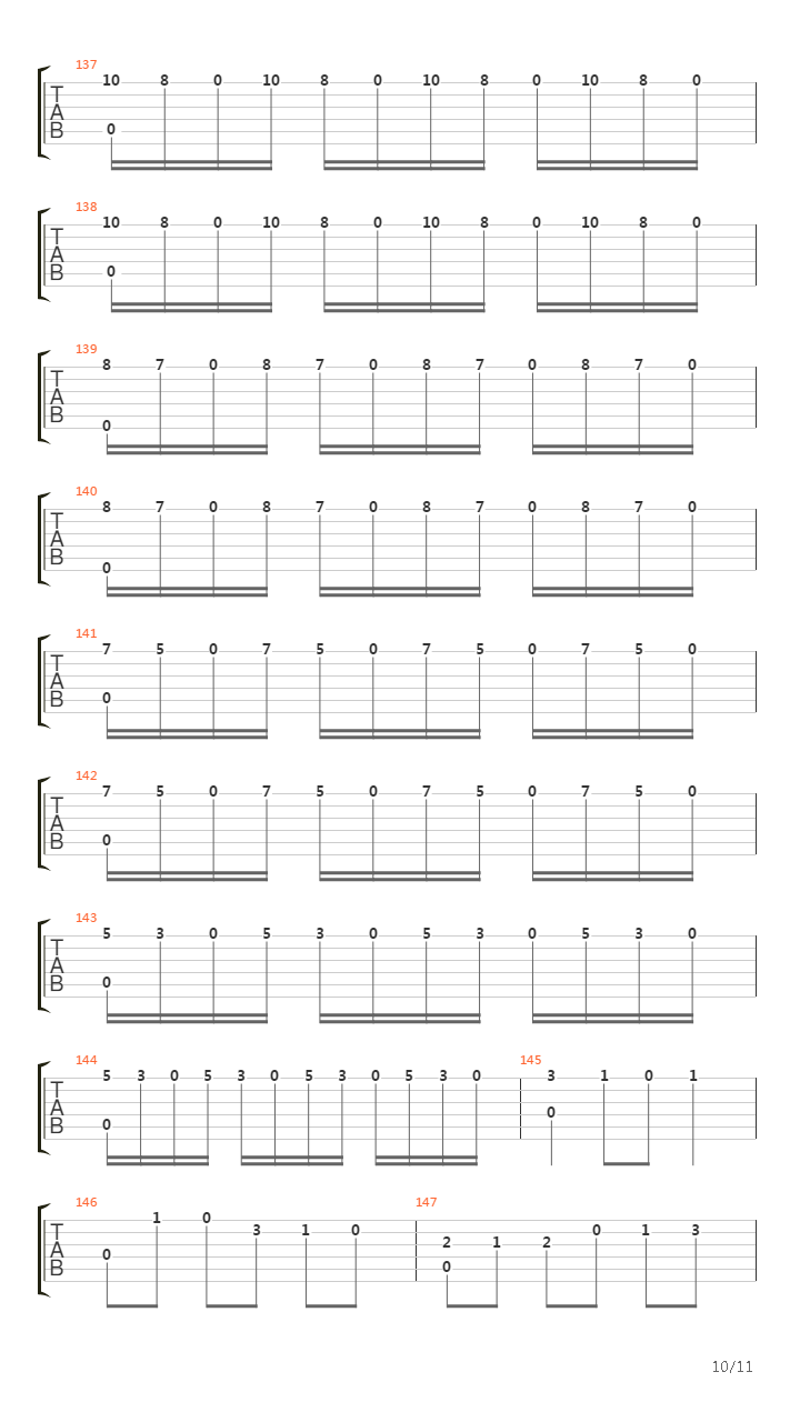 La Partita吉他谱