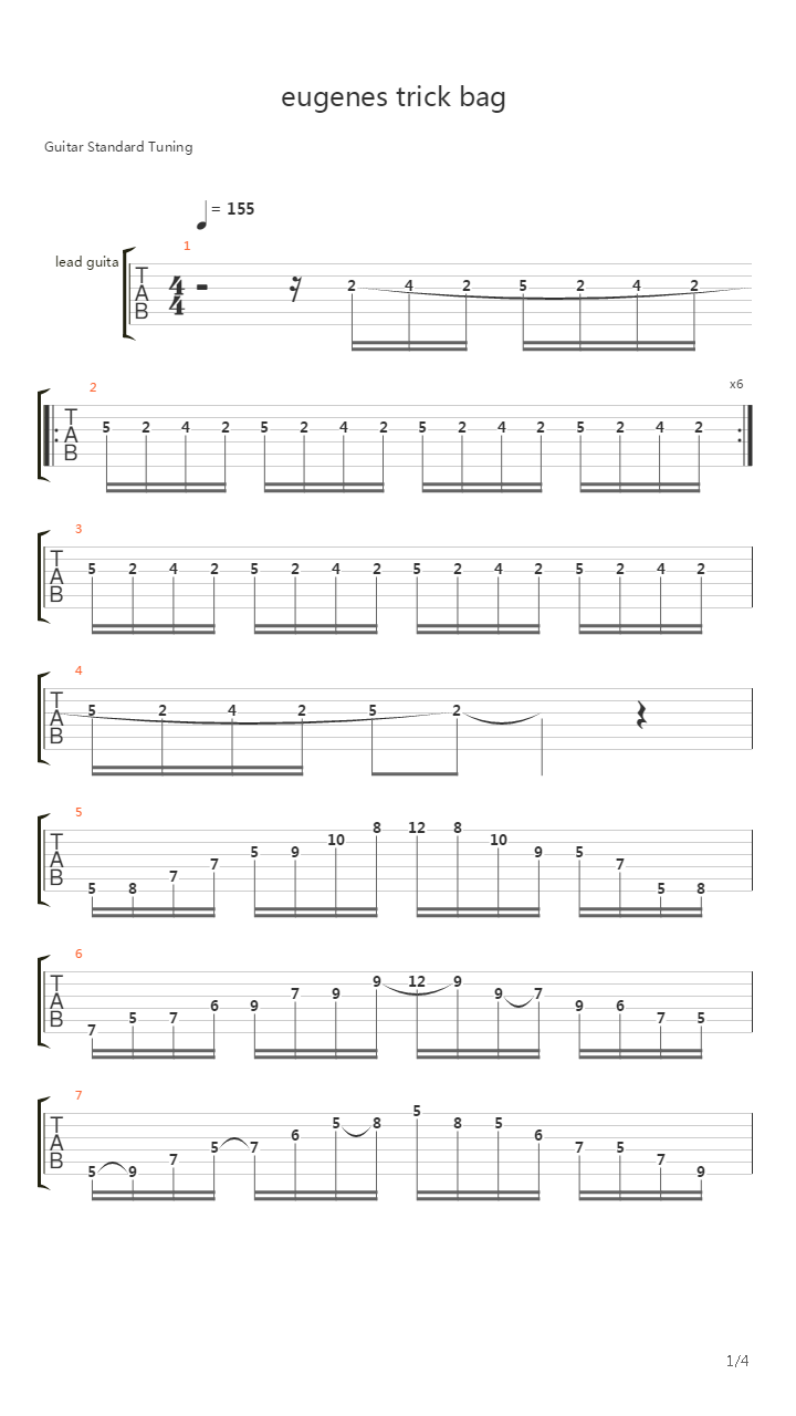 Eugene's Trick Bag(十字路口)吉他谱