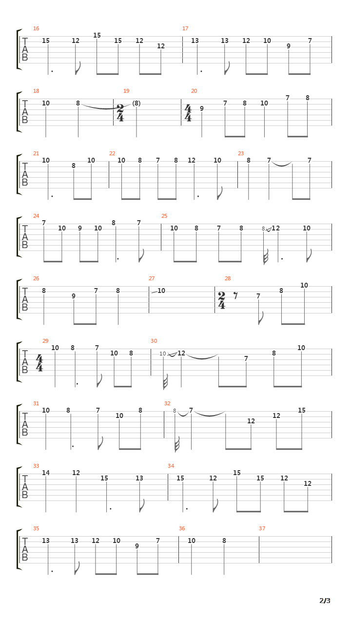 忧蓝曲吉他谱