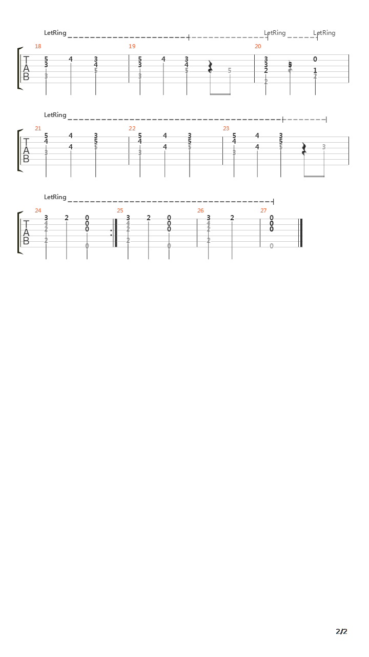 佩尔金特曲组 - Ases Death吉他谱