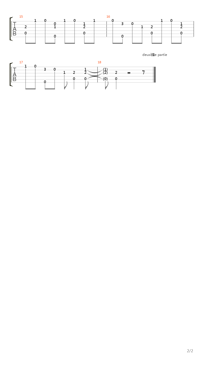 Andantino Siciliana吉他谱