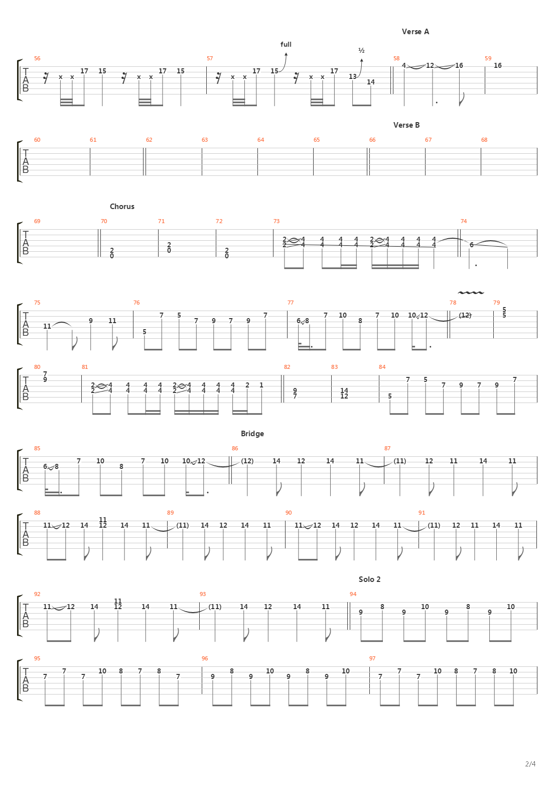 太空2001遨游吉他谱