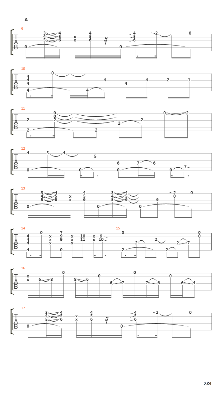 Etude of the Sun吉他谱