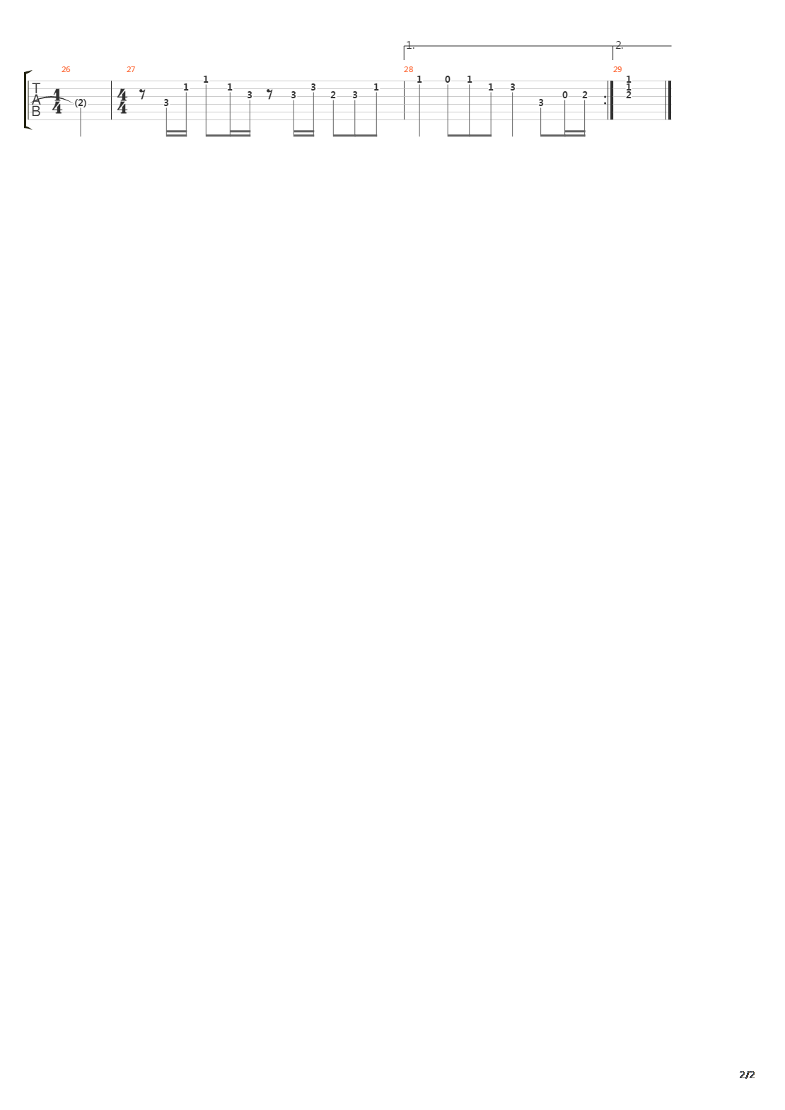 爱不出口吉他谱