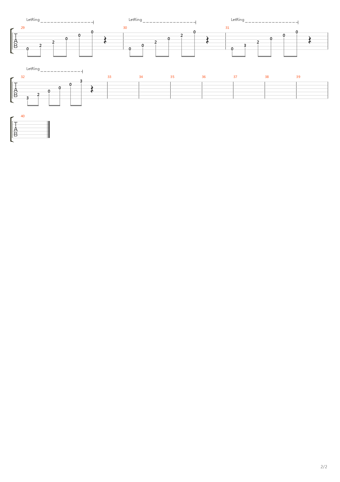 裸爱吉他谱