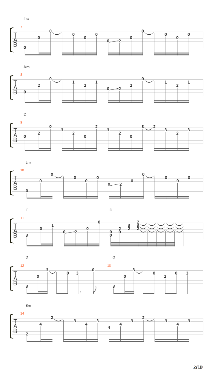 冬季校园吉他谱