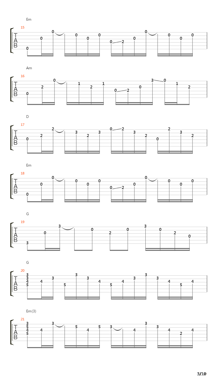 冬季校园吉他谱