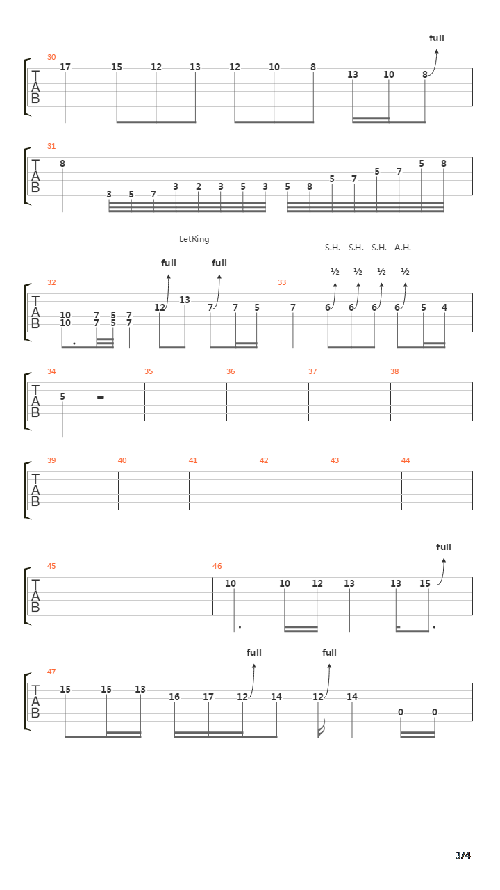 River(天地)吉他谱