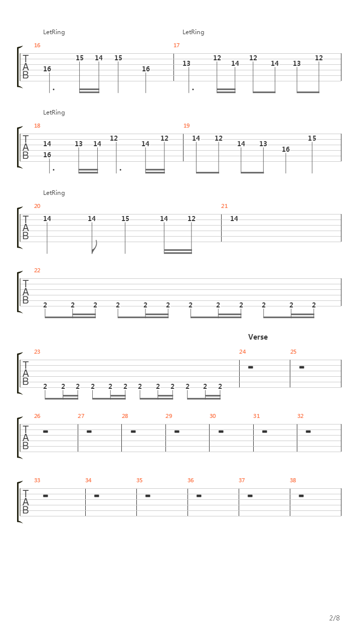 Final Countdown吉他谱