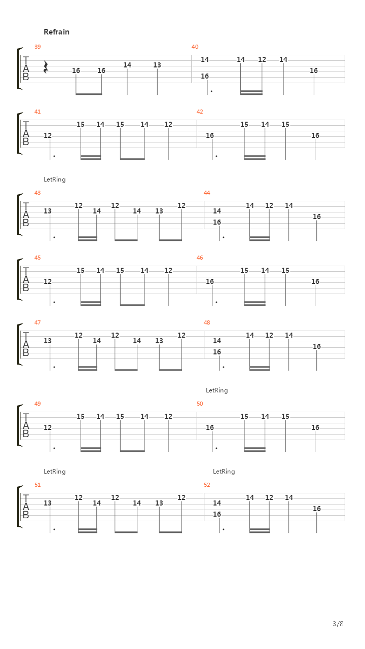 Final Countdown吉他谱