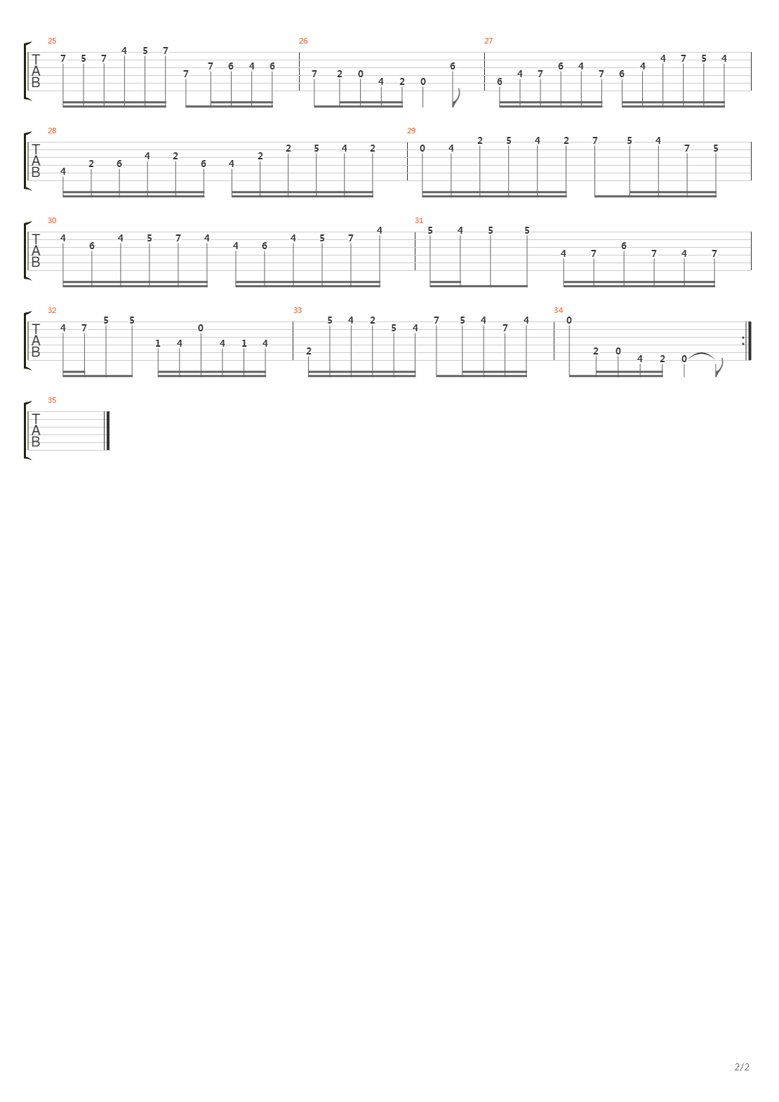 Gigue from Partita No.3 BWV 1006吉他谱