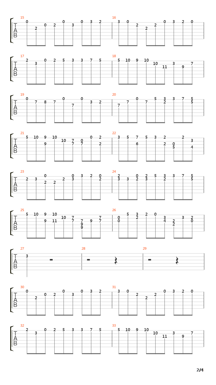 耶稣,吾民仰望之喜悦(Jesus Que Ma Joie Demeure)吉他谱