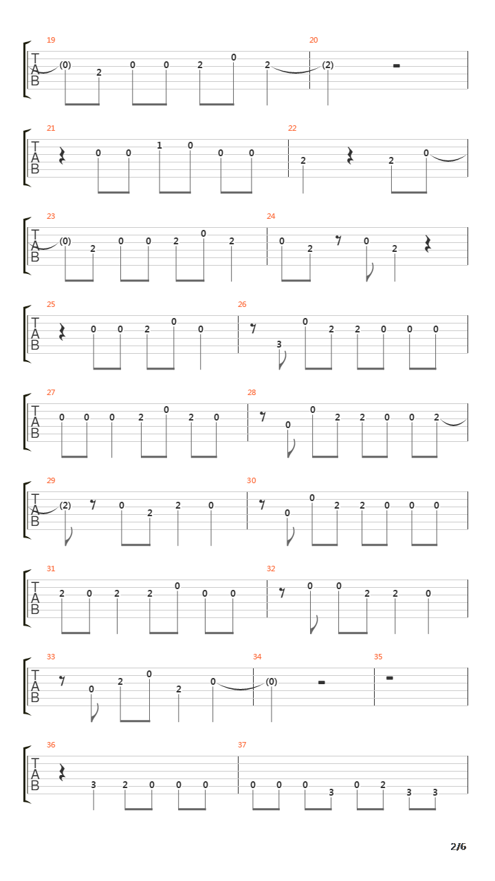 Mine吉他谱