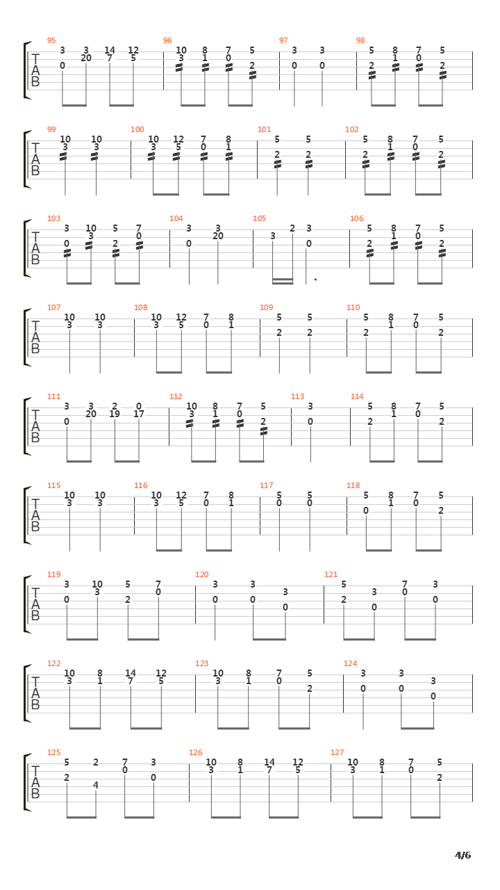 康康舞曲吉他谱