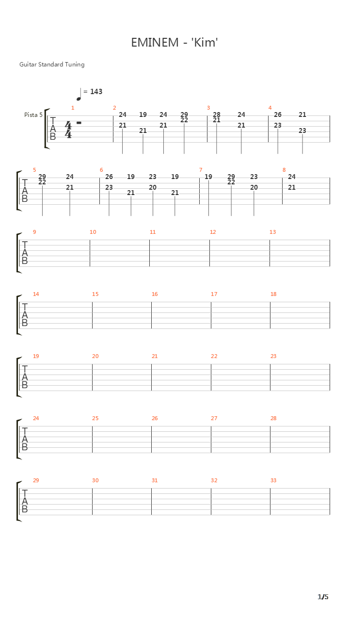 Kim吉他谱