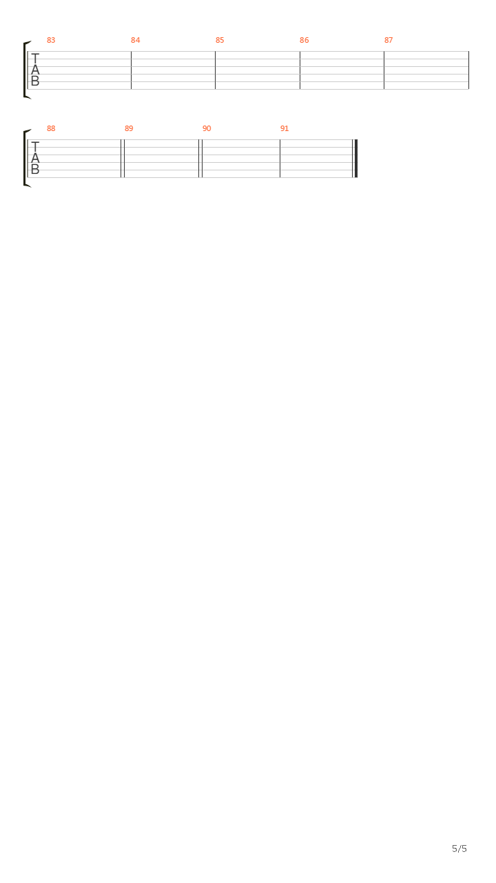 四月悲曲吉他谱