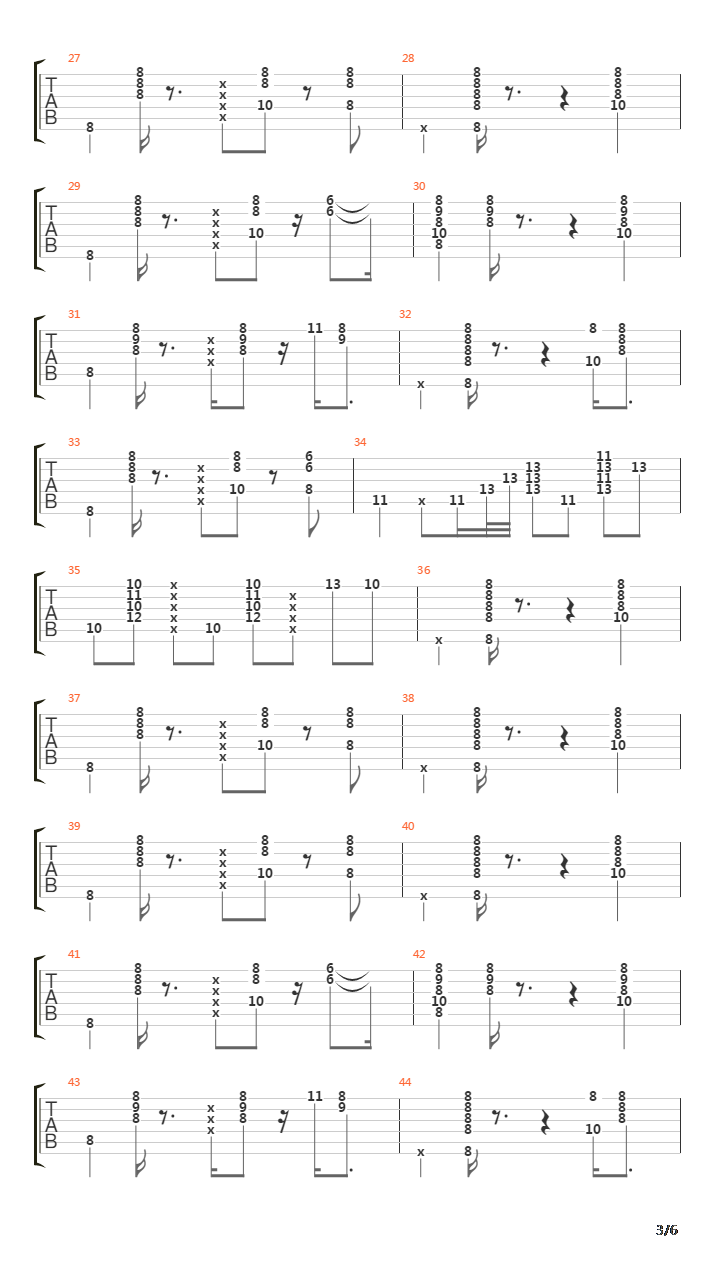 C minor Blues Solo吉他谱