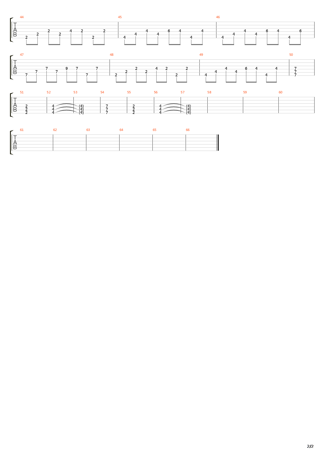 What I've Done吉他谱