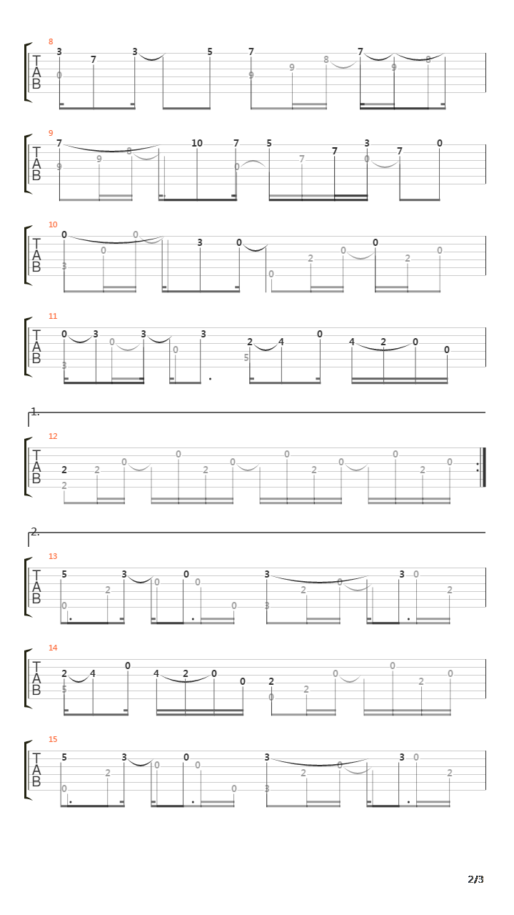 雅马哈LL系列主题曲吉他谱