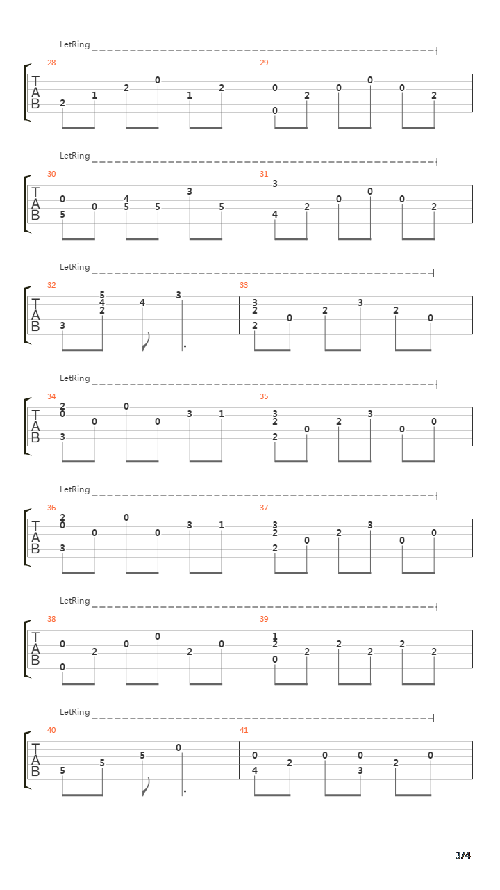 Moon River(月亮河)吉他谱