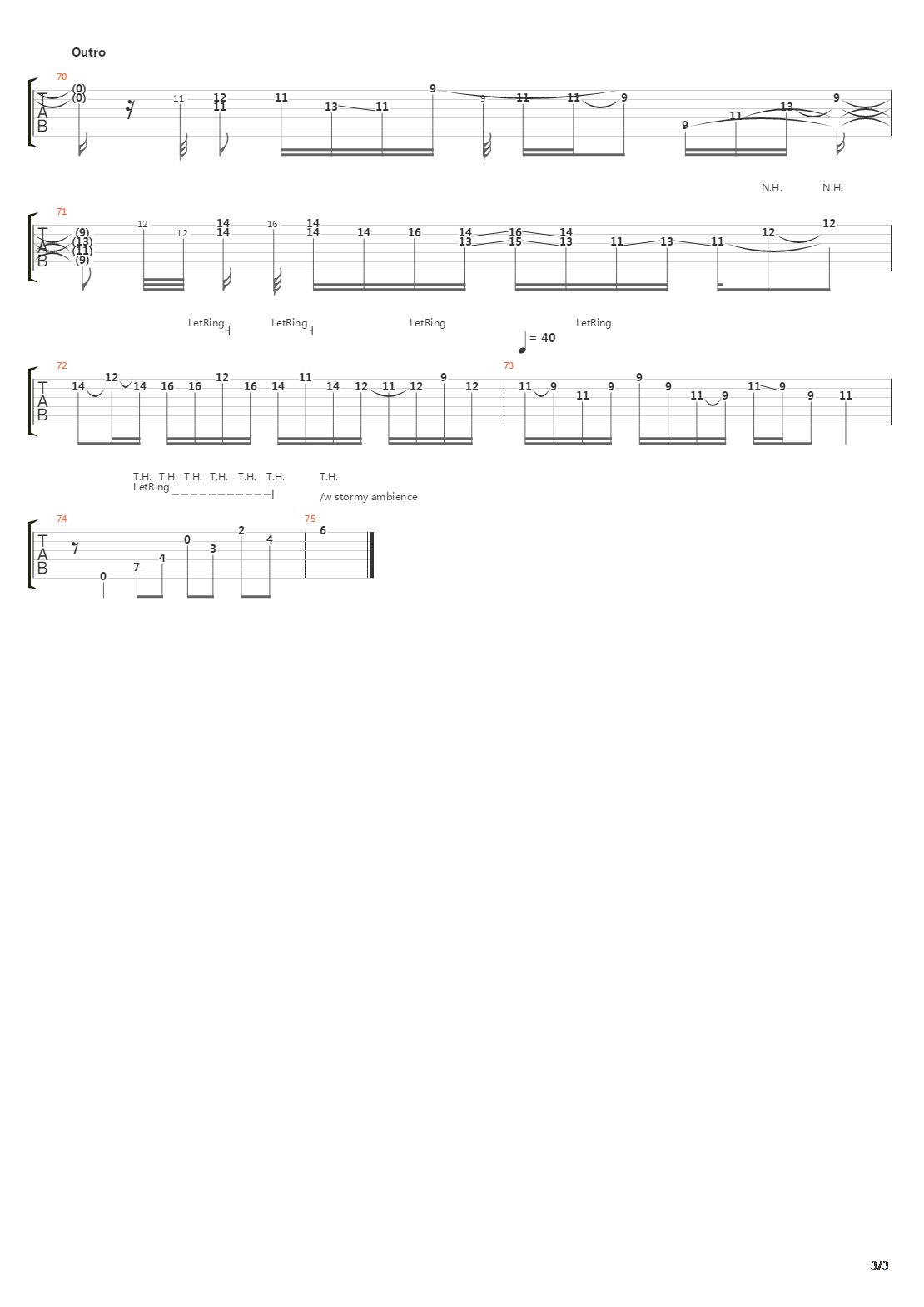 Boston Rain吉他谱