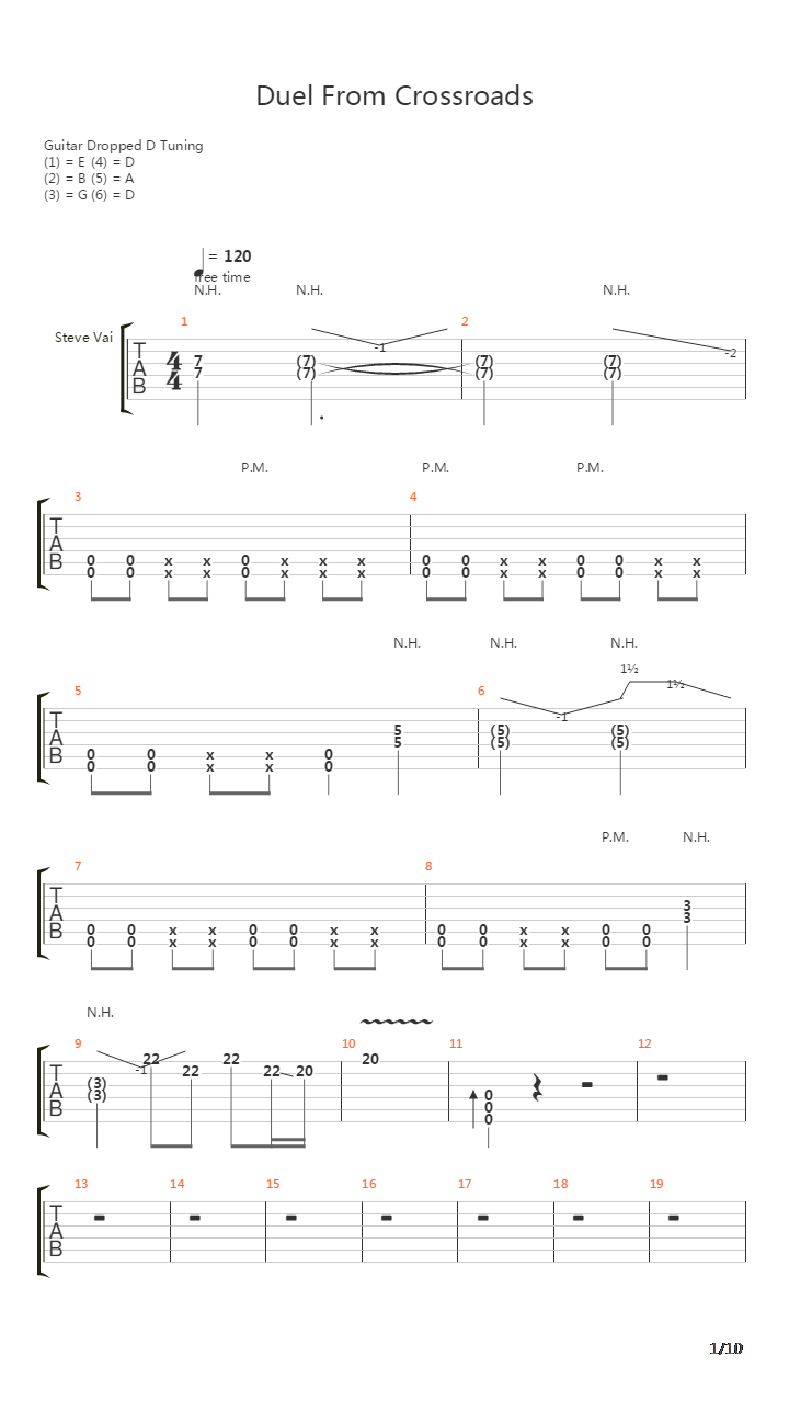 Duel From Crossroads吉他谱