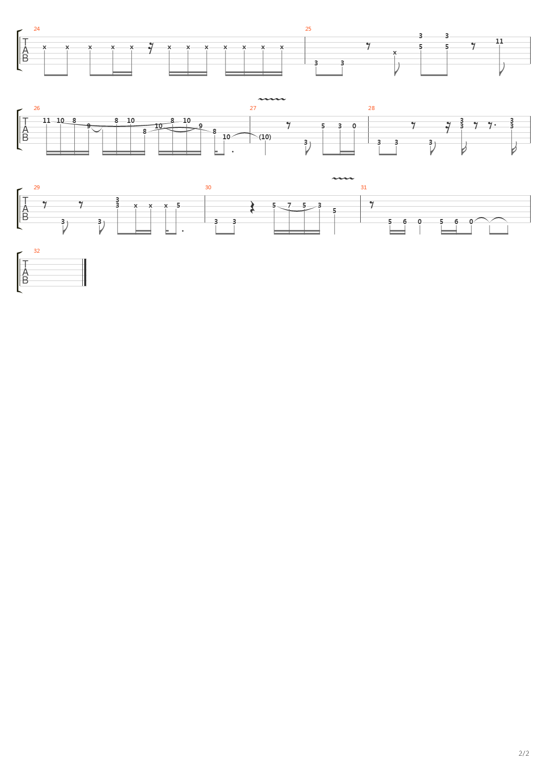 Firewall吉他谱