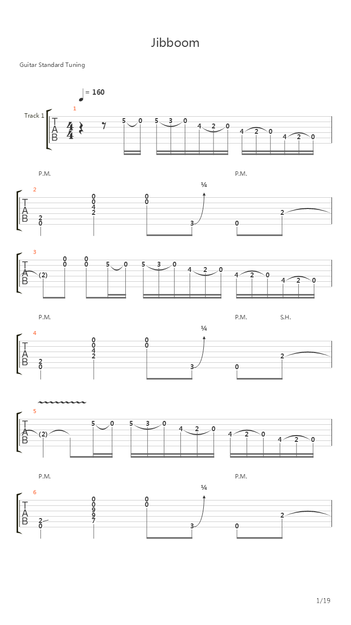 Jibboom吉他谱
