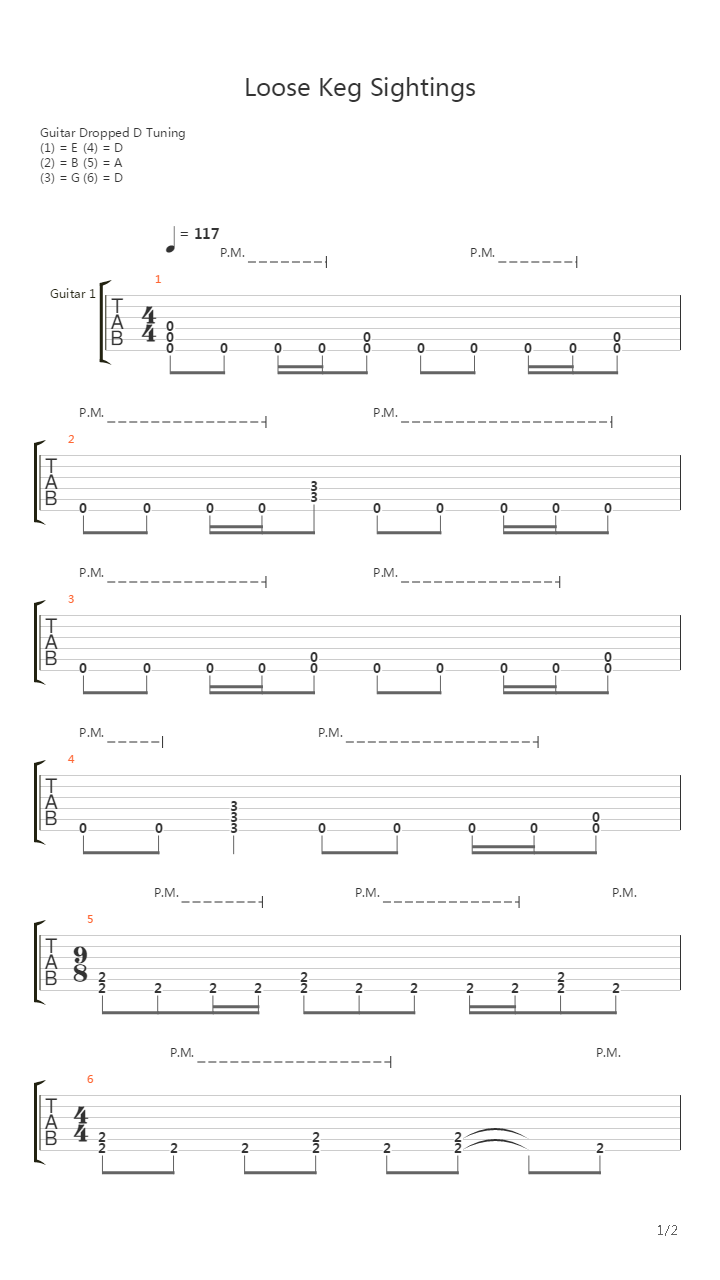 Loose Keg Sightings吉他谱