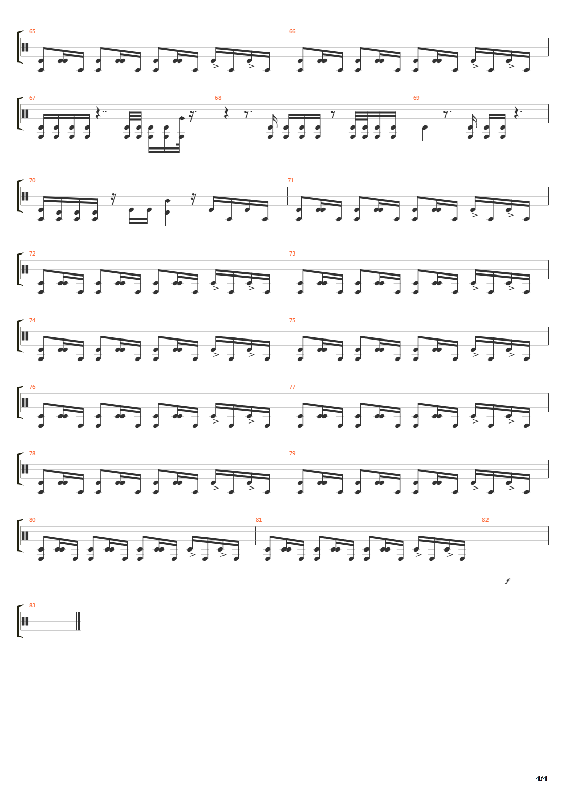 Racing The World吉他谱