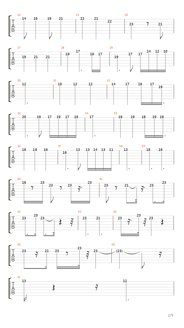 Salamanders In The Sun吉他谱