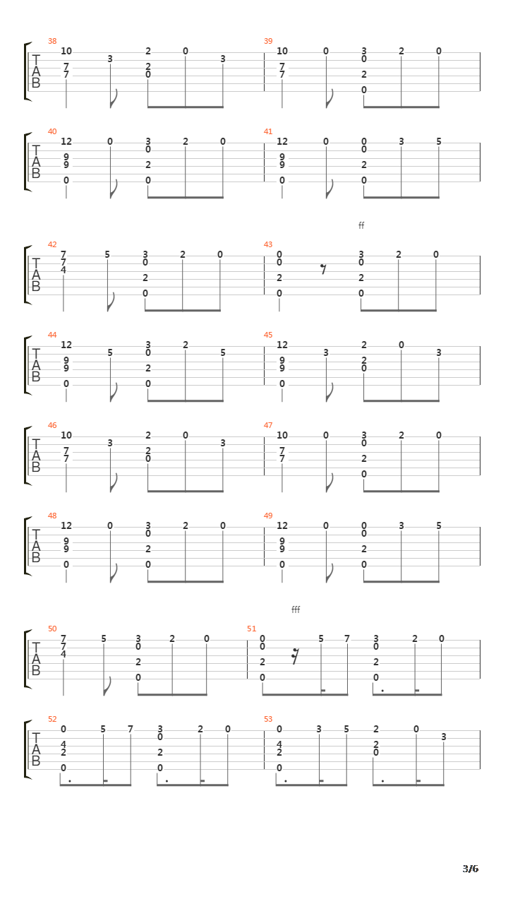 Irish March(爱尔兰进行曲)吉他谱