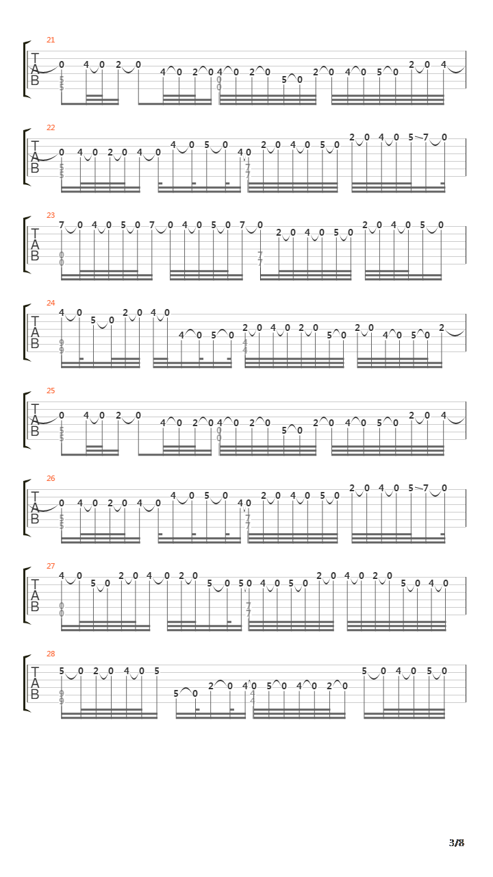 卡农(Canon)吉他谱